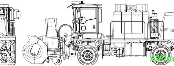Oshkosh H2718B Snow Blower 2007 чертежи (рисунки) грузовика